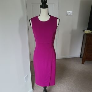 NWT ❤️ Narciso Rodriguez Midi Inset Dress in Deep Pink